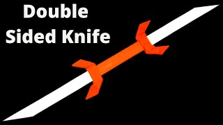 How to make a Double sided Paper Knife | Easy Origami Weapons