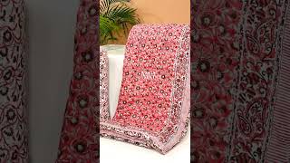 PREMIUM JAIPURI BLOCK DOUBLE BED HAND QUILT ( RAZAI ) 90X108 #razai #bagruprint #shorts