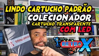 Lindo cartucho de coleção da RETROX - Cartucho coletânea que acende led e Caixa linda com acetato!