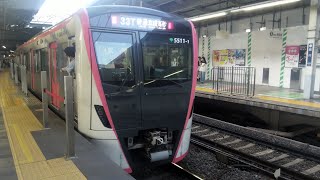 品川駅｜京急線を走る東京都交通局5500形電車5511F 都営浅草線・京成線直通京成高砂駅行の到着。TOEI on KEIKYU Shinagawa Station Tokyo JAPAN TRAIN