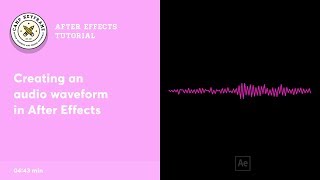 After Effects Tutorial - Create an audio waveform