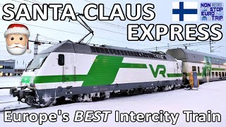 FINLAND'S SANTA CLAUS EXPRESS / VR INTERCITY WITH SIDE FACING PANORAMIC SEATING