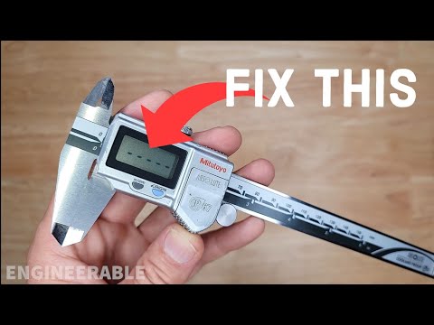 How To Fix IP67 Mitutoyo Calipers Dashes Flashing On Display After ...