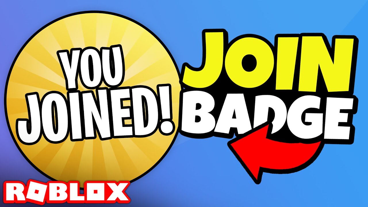 How To Make A BADGE For JOINING In ROBLOX! - YouTube