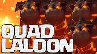 Queen Pop Laloon TH9 Attack Strategy Works! | Best Attack for Low Level Heroes | Clash of Clans