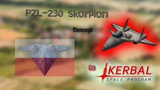 I'm building PZL-230 in Kerbal Space Program! (Polish Darkstar)