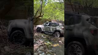 Jeep renegade trailhawk off road water  crossing