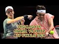 🔥SINNER vs FRITZ HIGHLIGHTS ATP FINALS 2024