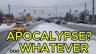 Catastrophic Intense Apocalyptic 1 Inch Snow Storm In Atlanta Georgia