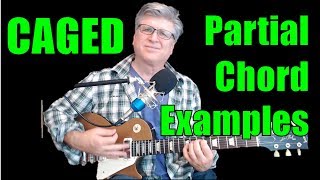 Simple Music Theory for Guitar | CAGED made easy | Partial chords EXAMPLES