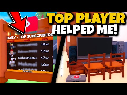 The TOP PLAYER Helped Me Get On LEADERBOARDS FAST! YouTube Life Roblox