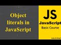 Object literals in JavaScript  |  JavaScript Crash Course