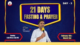 ACTS OF THE APOSTEL : THE BOOK OF REVIVAL || DAY 3-EVENING SESSION || 21 DAYS FASTING AND PRAYER