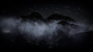 Snowstorm Sounds in the Italian Alps for Sleeping - Dimmed Screen | Deep Sleep Sounds - White Noise
