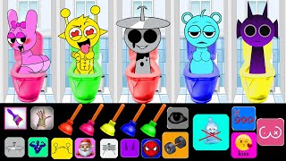 Incredibox Sprunki Sinner Edition Toilet And Lady But GRAY IS A ZOMBIE! FUNNY KISS LOVE STORY