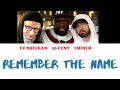 Ed Sheeran - Remember The Name (Feat. Eminem & 50 Cent) | Karaoke, Instrumental with lyrics