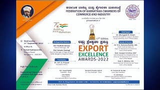 *LIVE | FKCCI 17th EDITION EXPORT EXCELLENCE AWARDS - 2022 | 21st SEP 2022 | 5 : 00 p.m. ONWARDS.