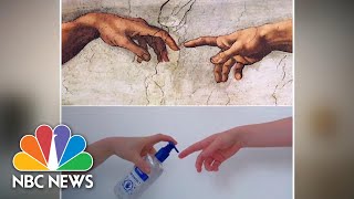 Recreating Classic Art With Household Items To Kill Time In Quarantine | NBC News NOW