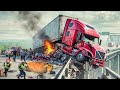 45 Amazing Dangerous Heavy Truck Fails Driving Skills | Car, Excavator, Dump Trucks Fail Compilation