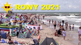 Rowy 2021 plaża, deptak, przystań rybacka