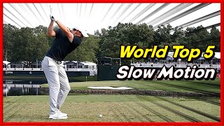 Fantastic Driver-Iron Slow Motion Swings of World Top 5