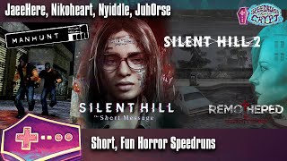 Manhunt - Silent Hill Series - Remothered - Speedruns From the Crypt - GDQ Hotfix Speedruns