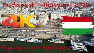 [4K] Drone fly over Budapest - Hungary 2022 + Ambient music at 432 Hz