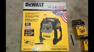 #DEWALT 誰說空壓機只能插電? 5分鐘快速開箱 DEWALT DCC2560T1 60V鋰電空壓機