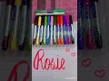 name rosie❤️. write ur names in cmmnts for calligraphy🌹. subscribe for more👍. calligraphymasters