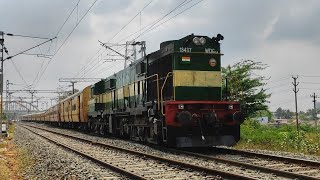 06504/Madurai Sengottai Unreserved Special Express departing Tenkasi || 13437 GOC WDG-3A