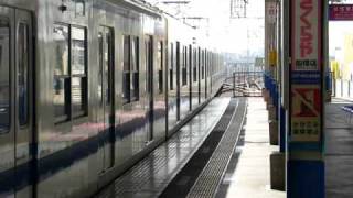 東武野田線情景@船橋駅発車 Tobu series 8000 EMU on Noda line