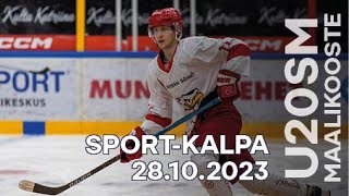 Maalikooste: Sport niukkaan kotivoittoon KalPaa vastaan U20 SM-sarjassa