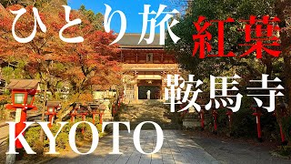 『ひとり旅』京都旅行 鞍馬寺 紅葉/ もみじのトンネル/ 旅行vlog/ Kurama Temple Autumn Leaves in Kyoto/ Japan Travel