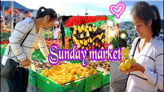 Sunday market in Wellington NZ/ จ่ายตลาดวันอาทิตย์ค่ะ 15 มีนาคม 63