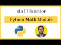 Python sin() function | math module | mathematical functions