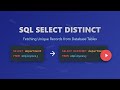 SQL DISTINCT Explained: How to Fetch Unique Records from Your Database 🚀