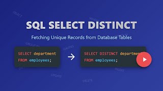 SQL DISTINCT Explained: How to Fetch Unique Records from Your Database 🚀