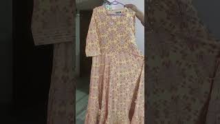 Beautiful gown | Pure Jaipuri cotton   | Hand block printing | 9306098966 |