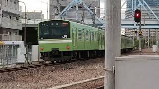 【愛車64!】201系ND601編成普通JR難波行き八尾駅発車