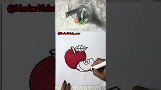 An apple a day keeps the doctor away!🍎 #trending #art #asmr #asmrcoloring