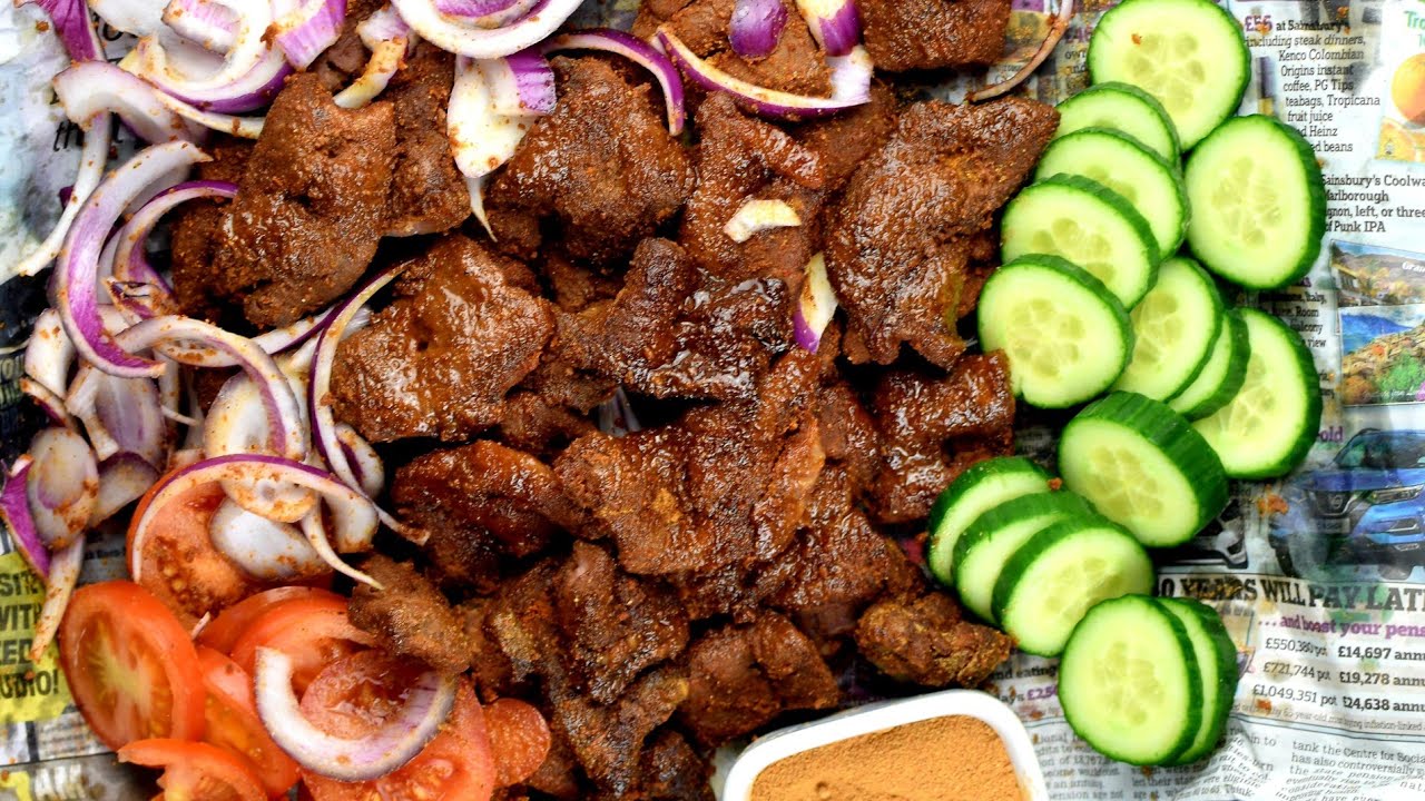 How To Make Nigerian Beef Suya And Easy Suya Spice Recipe - YouTube