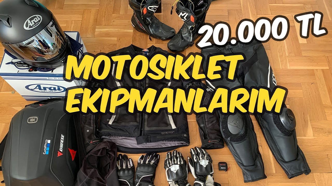 MOTOSİKLET EKİPMANLARIM - YouTube