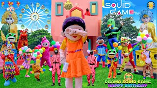 DRAMA BADUT SQUID GAME‼️KUMPULAN ONDEL DAN BADUT LUCU VIDEO KLIP HAPPY BIRTHDAY SONG |5 LAGU POPULER