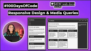 CSS Layout Review | Responsive Design on MDN | #100DaysOfCode