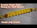 Konektor Masker Rajut Motif Simpel dan Irit Benang // Simple Crochet Mask Adapter