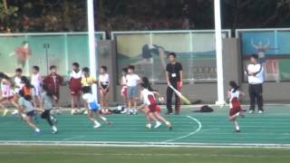 2013九西區陸運會，協和長沙灣，女子乙組4x100米接力