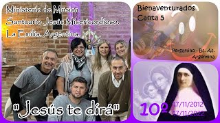 😉 Jesús te dirá. Ministerio de Música Santuario Jesús Misericordioso, La Emilia. Argentina. BC5.-💙🎵🤗