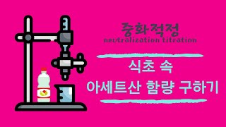 [원격수업]충남성고등학교 화학1 중화적정 식초 속 아세트산 함량 구하기 실험 가이드 neutralization titration