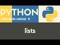 Lists | Python | Tutorial 11