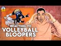 Olympic Volleyball Player Reacts to Volleyball BLOOPERS